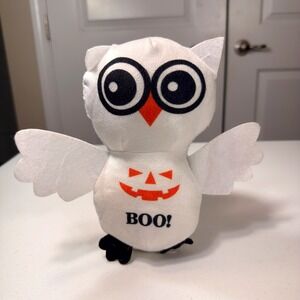 A & A Global Halloween Owl Plush White Boo Jack-O-Lantern 8 Inch Toy 2022